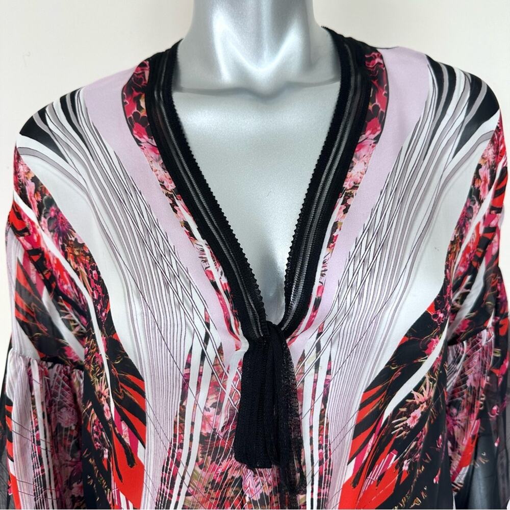 Roberto Cavalli women silk blouse size 46IT or 10 US Authentic - Picture 2 of 9